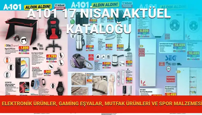 A101 Market’te Nisan Ayına Özel Aktüel Ürünler: Oyuncu Koltuğu ve Daha Fazlası