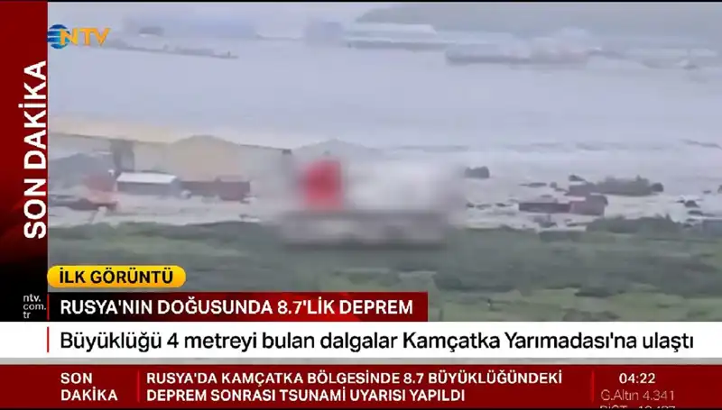 Kamçatka Kıyılarında İlk Tsunami Dalgaları: Ciddi Uyarılar Yapıldı